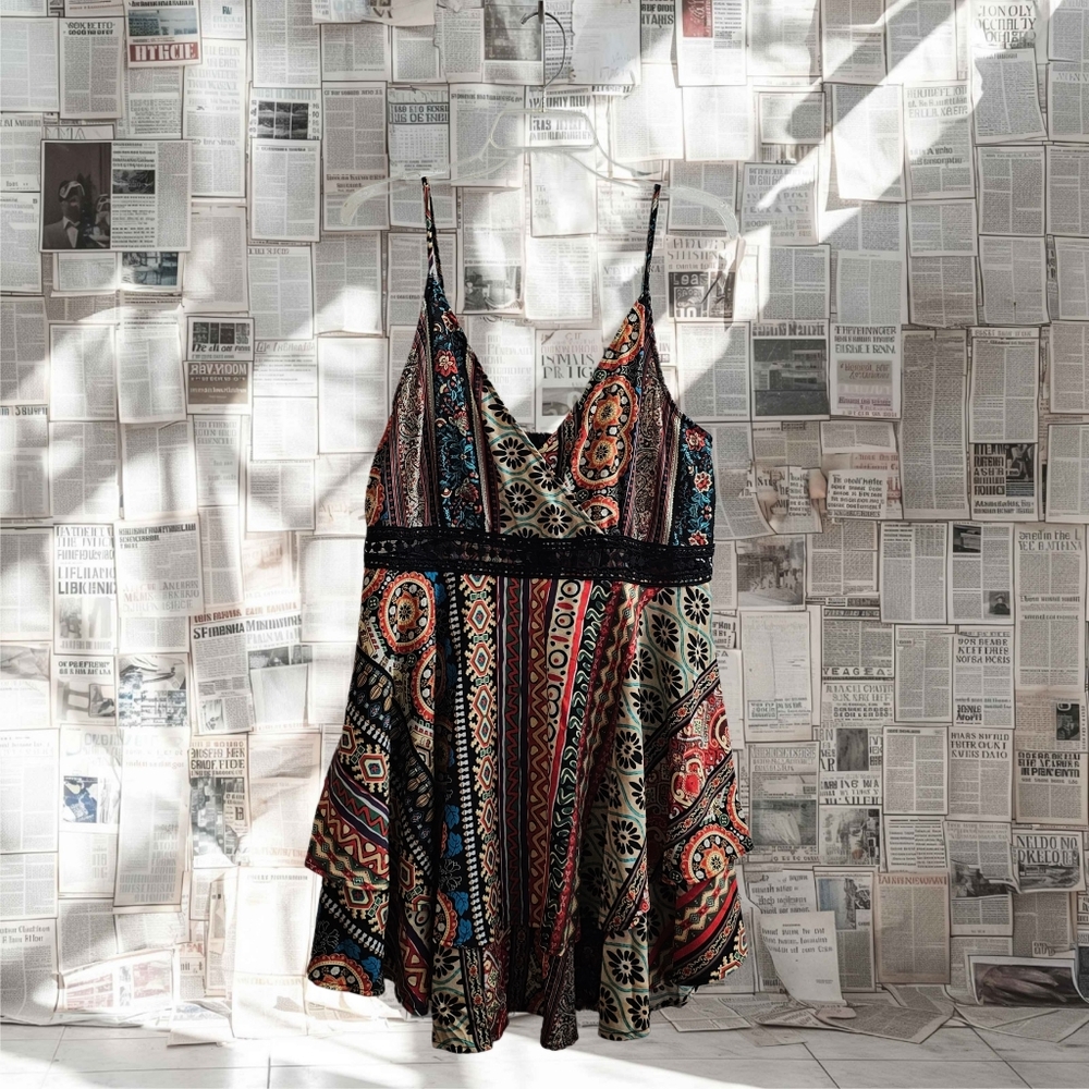 4/$20 Multicolor Bohemian Dress